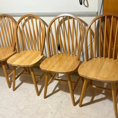 Four Windsor Style Kitchen Dining Chairs