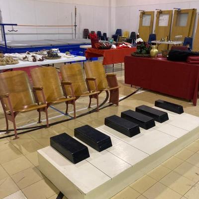 Sale Photo Thumbnail #30: Auditorium Chairs and Piano Storage Box