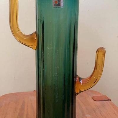 Blenko Glass Cactus Vase