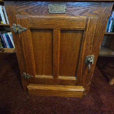 White Clad Ice Box/Nightstand