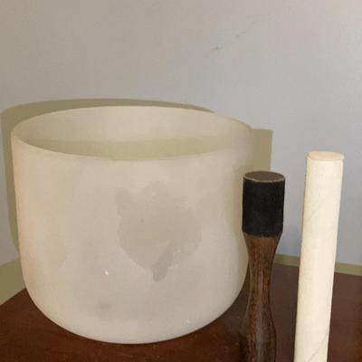 Frosted Quartz(?) Singing Bowl