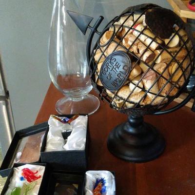 Decanter And Wine Bottle Corks