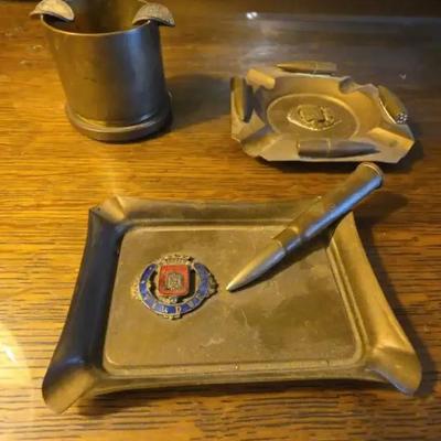 Ashtrays - One Is Trench Art
