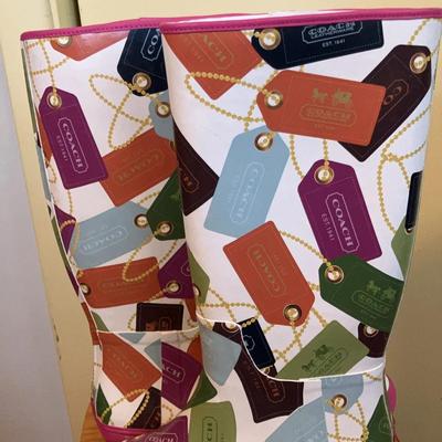 Coach Pammie Rubber Rain Boots 