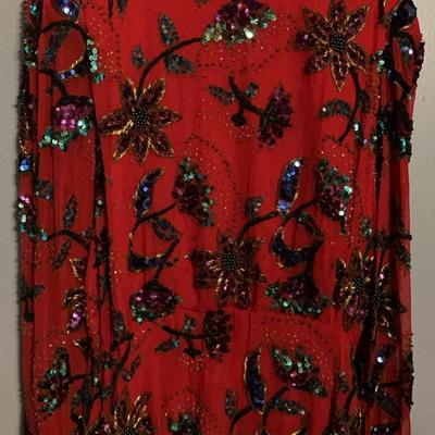 Vintage Oleg Cassini Beaded Blouse