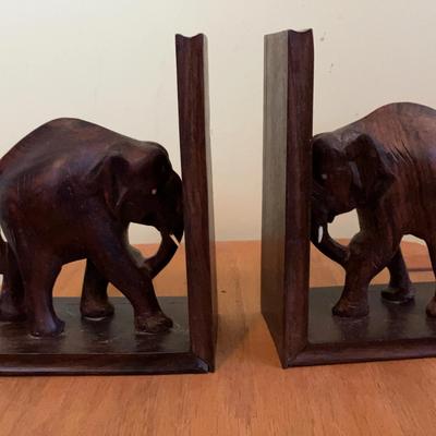 Vintage Elephant Book Ends
