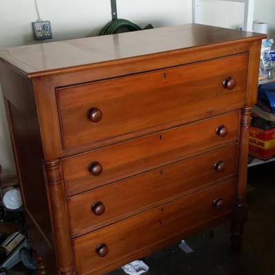 Colonial Cherry Four Drawer Dresser 