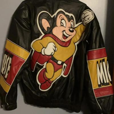 Vintage Maziar Mighty Mouse Leather Jacket 