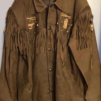 Luc Desrosiers Leather Bear Coat