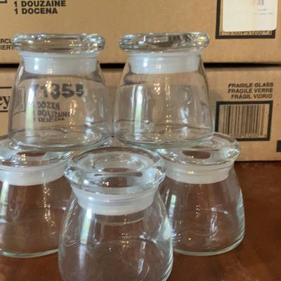 60 Libbey "Vibe" Glass Spice Jars with Lids 4.5 oz