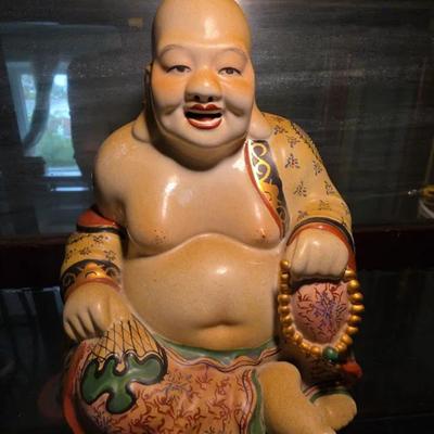 Vintage Laughing Buddha Figurine