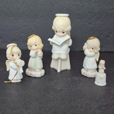 Vintage Precious Moments Ornaments & Figurines - 5 in All