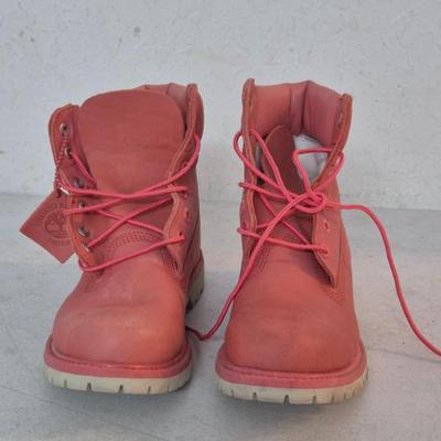 Timberland Women's Nubuck Leather Boot - Watermelon Pink - Size 7M