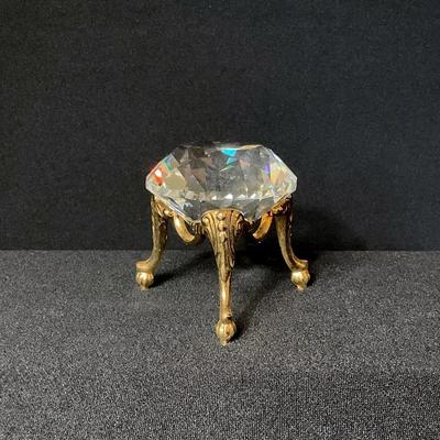 Swarovski Diamond Shaped Crystal On A Stand