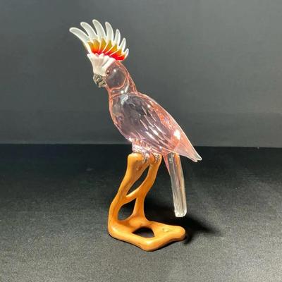 Retired Swarovski Crystal Red Cockatoo