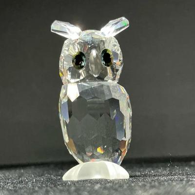 Swarovski Clear Crystal Owl Figurine 