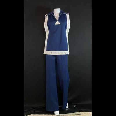 Vintage 1960’s Ruffians Dark Blue Top & Pants