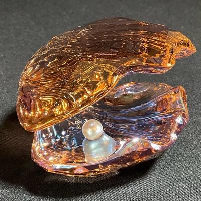 Swarovski Crystal, “Pearl Oyster”- Retired 