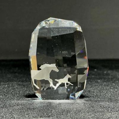 Swarovski SCS Clear Crystal Paperweight 2014 SCS Member Gift 