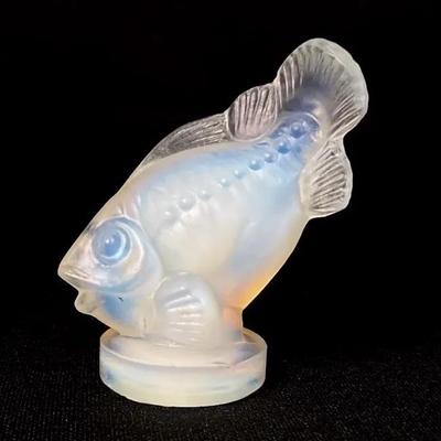 Vintage Sabino Opalescent Art Glass Fish