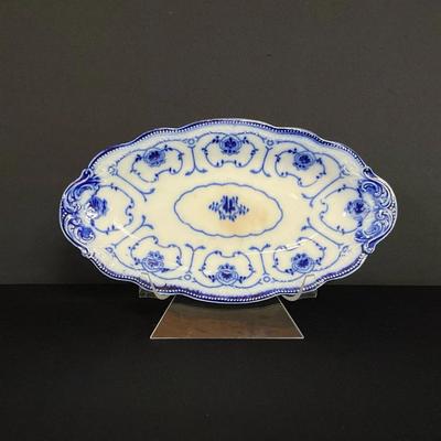 Wm. Grindley & Co. Flow Blue 9 Inch Oblong Dish