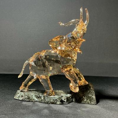 Swarovski Light Sand Crystal Soulmates Elephant Figurine  