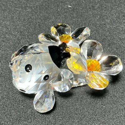 Swarovski Crystal “Lady Bug On A Flower” Figurine II