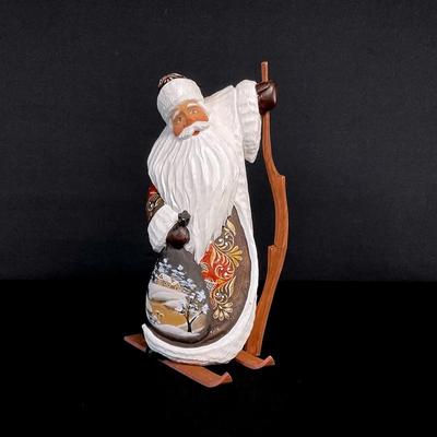 Skiing Santa By G. DeBrekht