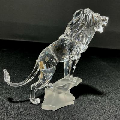 Swarovski Clear Crystal Rare Encounters Lion Figurine II