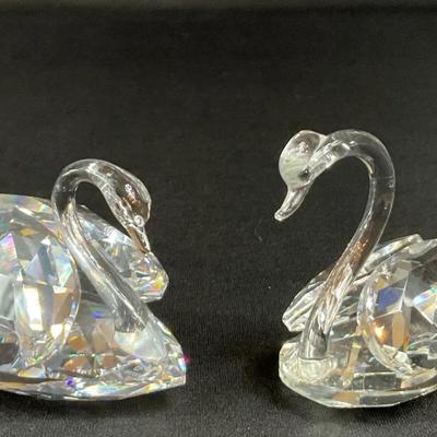 Swarovski Crystal, Swan Medium & Swan Large 