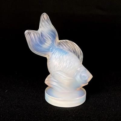 Vintage Sabino Opalescent Art Glass Goldfish