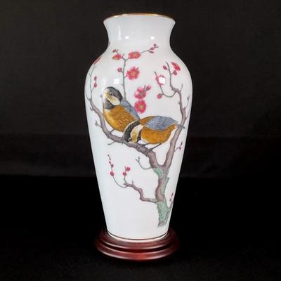 Franklin Porcelain “The Herald Of Spring” Vase