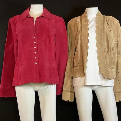 Burgandy & Toupe Leather Jackets 
