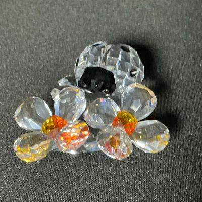 Swarovski Crystal “Lady Bug On A Flower” Figurine I