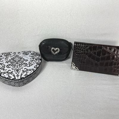 Brighton Black Coin Purse And Brown Wallet