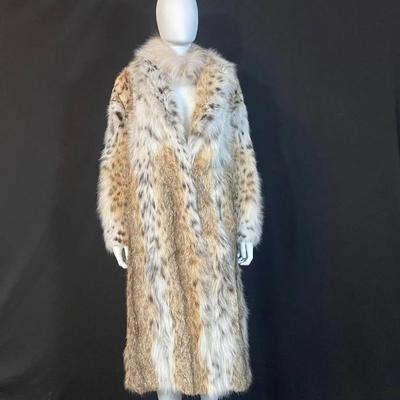Women's Full-Length Spotted Lynx Fur Coat