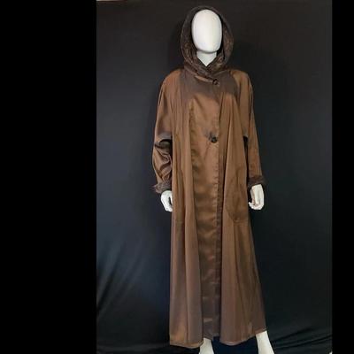 Reversible Hooded Bronze & Leopard 