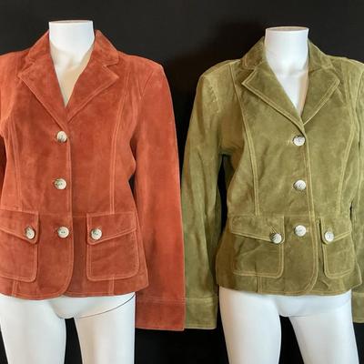 B Collection Suede Olive & Rust Jackets
