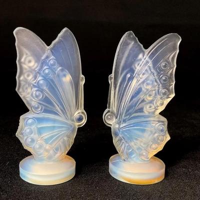 Vintage Sabino Opalescent Art Glass Butterflies (Identical)