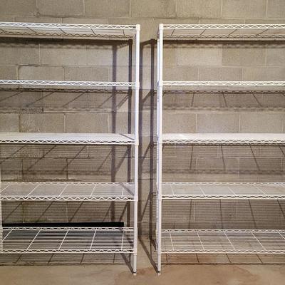 White Shelving Units (B)