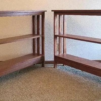 Pair of Mission Style Shelves (LR)