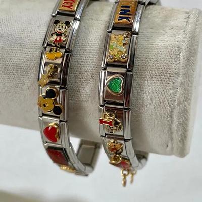 18k Gold Charms Disney Italian Bracelet 