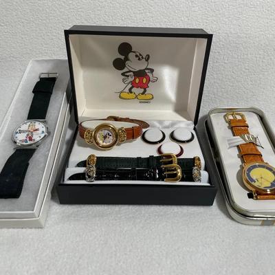Mickey Mouse, Tweety Bird & Spiro Agnew Novelty Watches, Vintage 