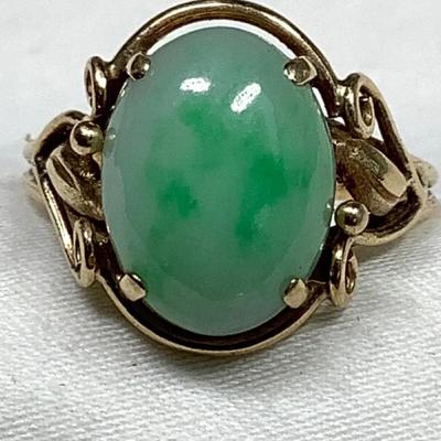 14k Jadeite Ring