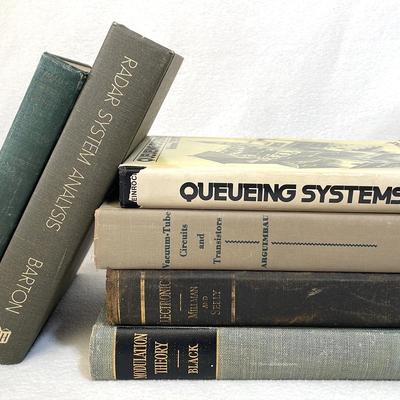 Vintage Textbooks: Engineering, Theory And Design, 6pcs
