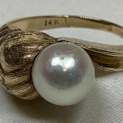 14k Pearl Ring