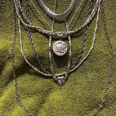 Silver Tone Necklaces 