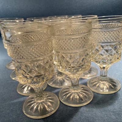 Claret Glasses Anchor Hocking Set Of 12 Wexford Waffle