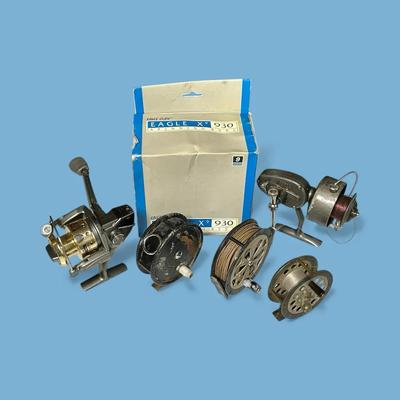 Vintage Fishing Reels: Assorted Lot Of Six