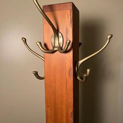 Solid Wood Coat Rack or Hat Stand 